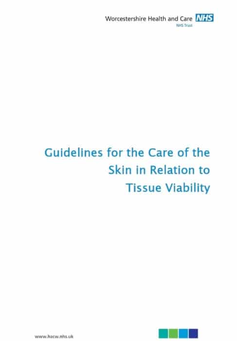 guidelines for the care of skin in relation to tissue viability 2015