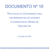 DOCUMENTO Nº 18 PROPUESTA DE CONTENIDOS PARA UNA ASIGNATURA DE LESIONES CUTÁNEAS EN EL GRADO DE ENFERMERÍA